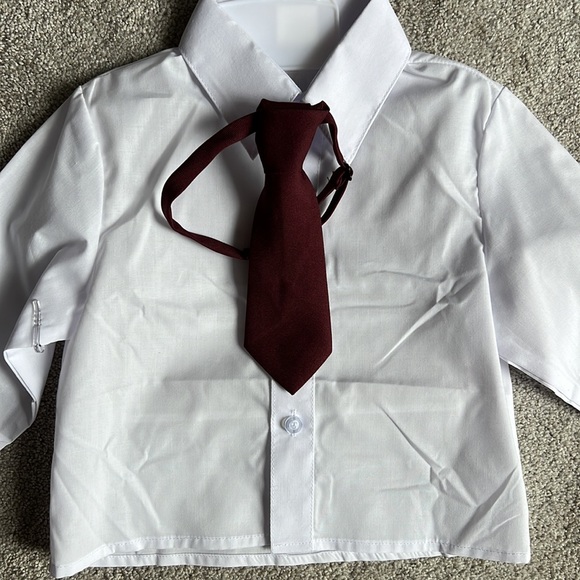 Toddler Burgundy Suit - Picture 3 of 4